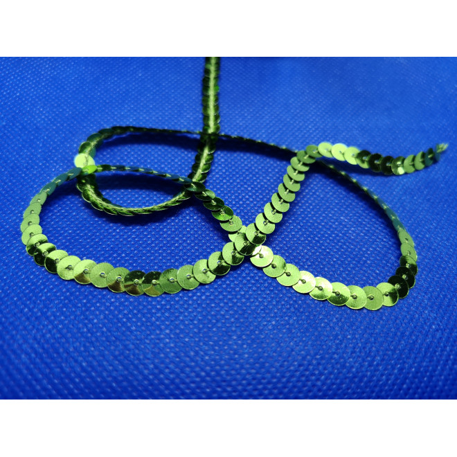 TAŚMA CEKINOWA 6 MM Z METRA