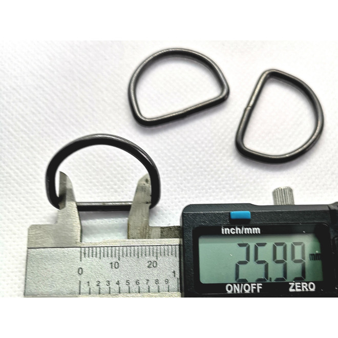 PÓŁKOLA METALOWE 25 MM