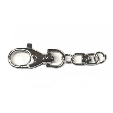 Karabińczyk z krętkikiem do breloczków