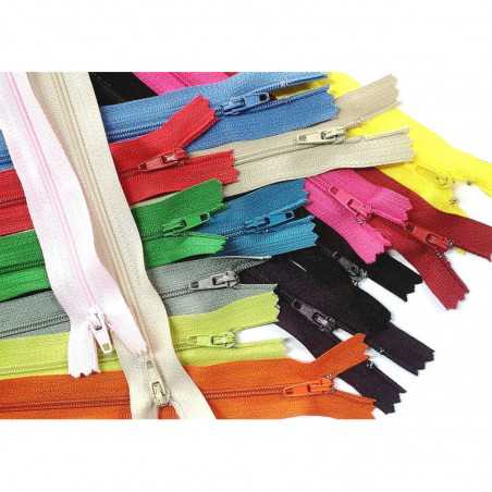 Zamek plastikowy 18 cm "3" nierozdzielczy