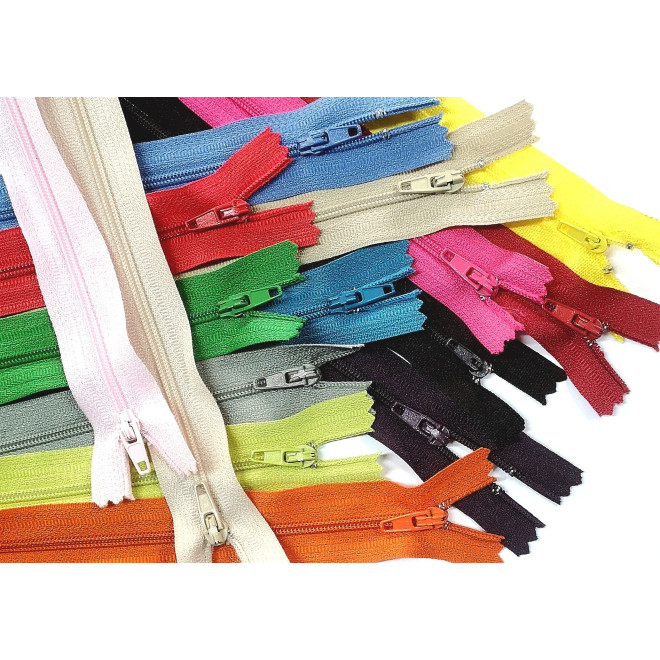 Zamek plastikowy 18 cm "3" nierozdzielczy