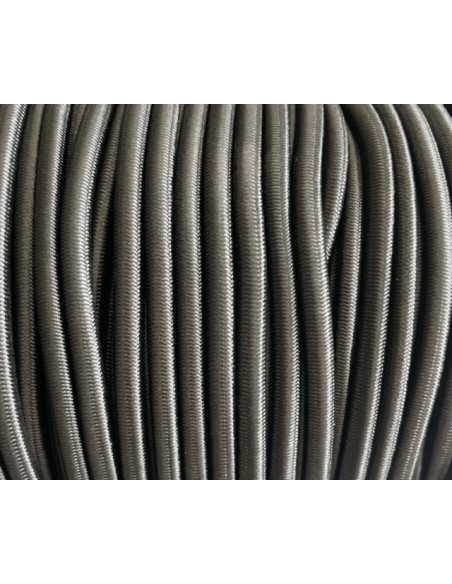 Guma okrągłą w oplocie o średnicy 4 mm czarna