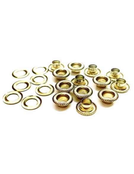 OCZKA metalowe 6 mm ozdobne z podkładkami